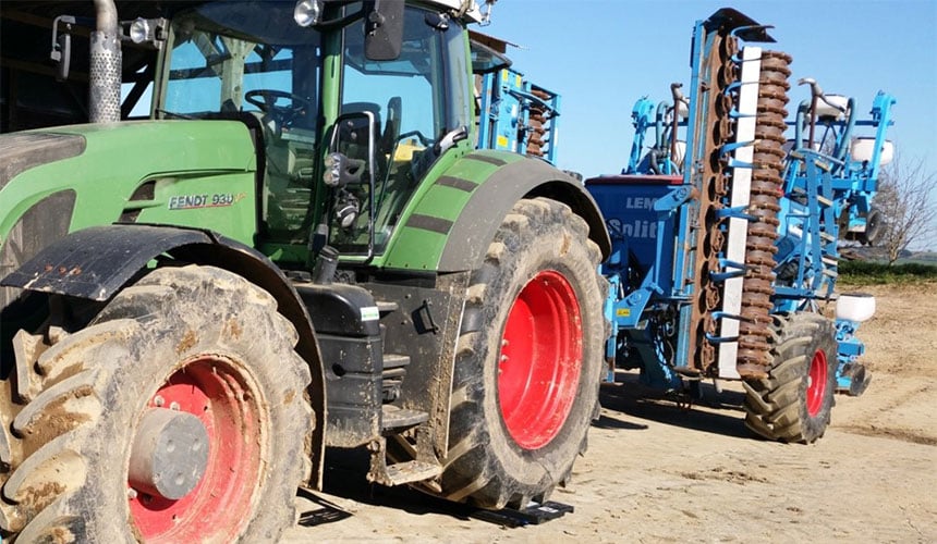 pesée du train arrière Fendt