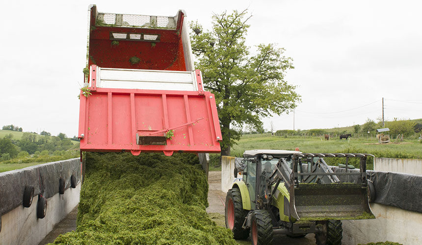 La pression maximale des pneus sera très utile pour tasser les silos d'ensilage