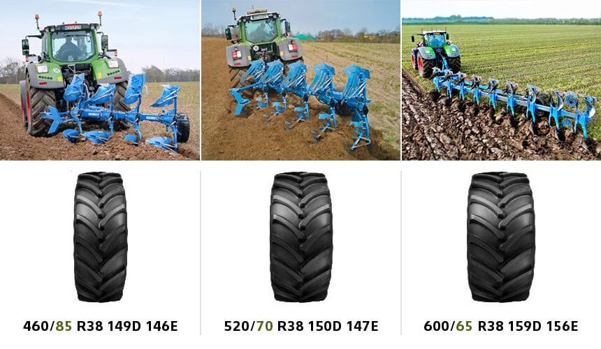 Augmenter les dimensions des pneus permet de travailler avec des outils plus larges et plus lourds