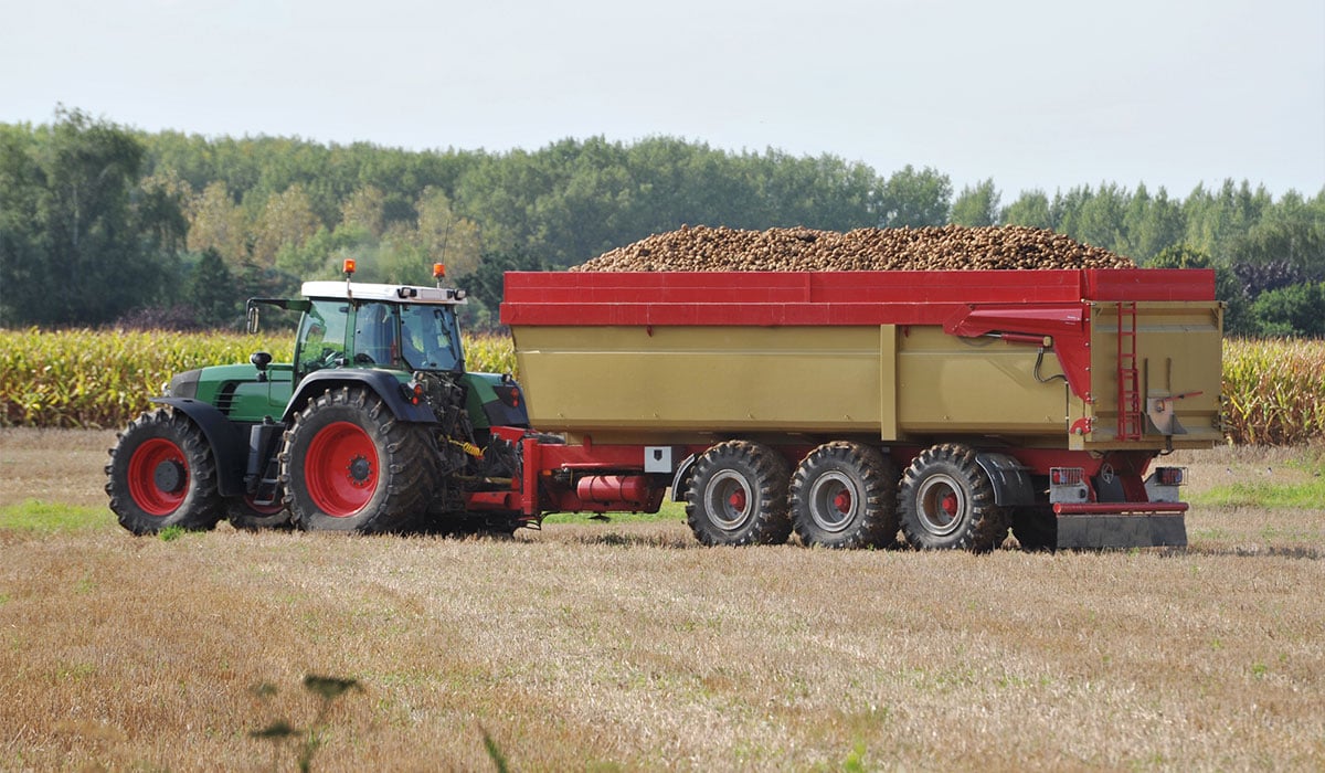 Surcharge des pneus de tracteur